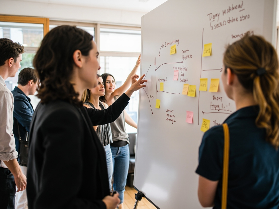 Team mapping out a pilot workflow before rolling out an AI-powered operations platform